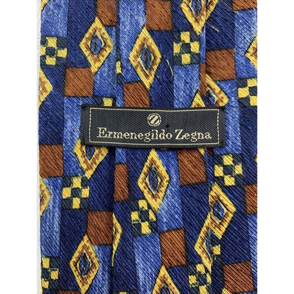 Ermenegildo Zegna Men's Pure Silk Necktie Made in Italy‎ EUC - Picture 4 of 12